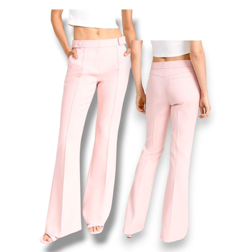 LoveShackFancy Women's Costella Pants Size 0, Color Pale Rose NWT $495 flawed - Picture 3 of 13